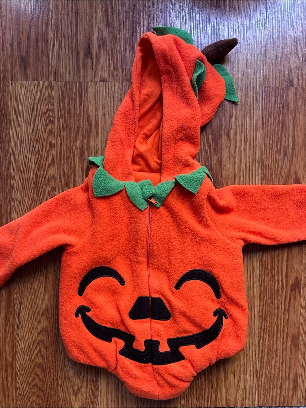 Baby Orange Pumpkin Hooded Costume